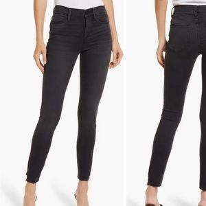NWOT Frame denim le high skinny jeans size 26 black wash